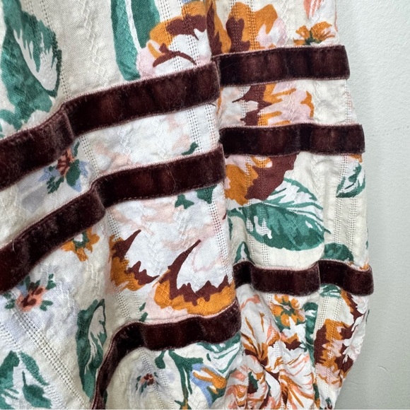 Lauren Conrad Fall Print Floral Ruffle Puff Sleeve Dress Size XXL - Picture 6 of 14